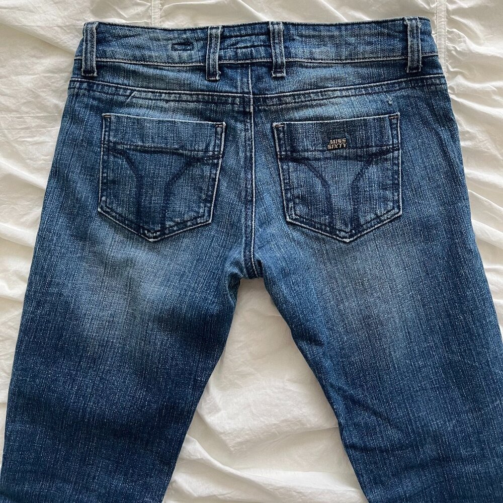 Miss Sixty Low Rise Medium Wash "Marvel" Skinny Jeans